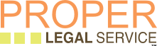 Logo of virtual paralegal serving Wealth Counsel Members, Proper Legal Services, LLC
